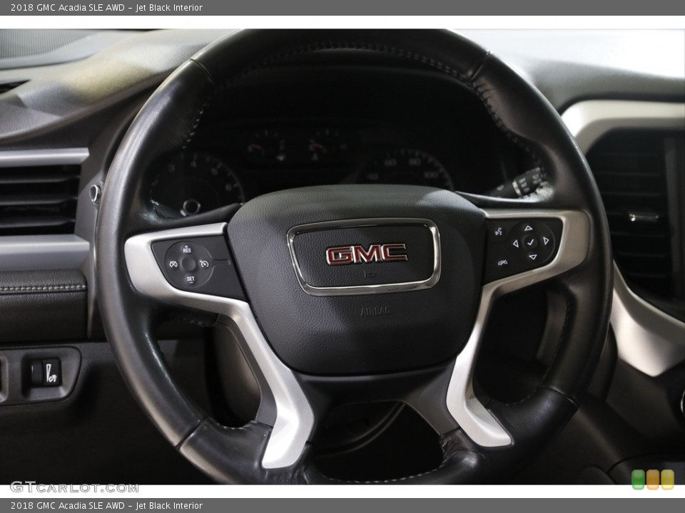 Jet Black Interior Steering Wheel for the 2018 GMC Acadia SLE AWD #145428336