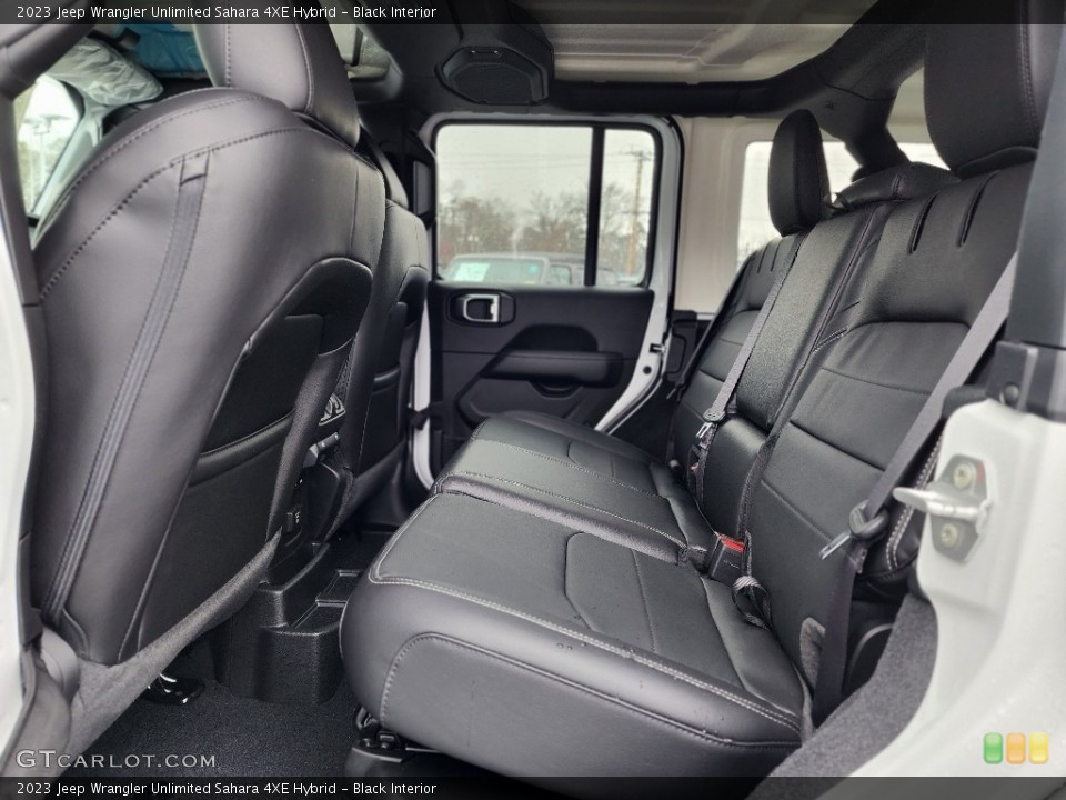 Black Interior Rear Seat for the 2023 Jeep Wrangler Unlimited Sahara 4XE Hybrid #145428345