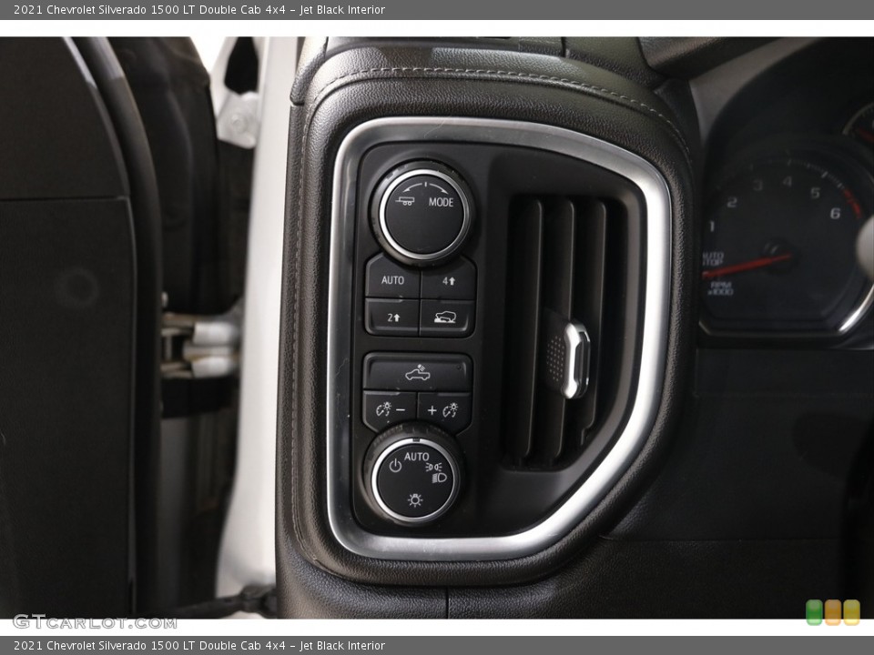 Jet Black Interior Controls for the 2021 Chevrolet Silverado 1500 LT Double Cab 4x4 #145428729