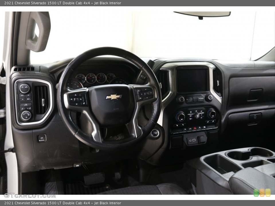 Jet Black Interior Dashboard for the 2021 Chevrolet Silverado 1500 LT Double Cab 4x4 #145428747