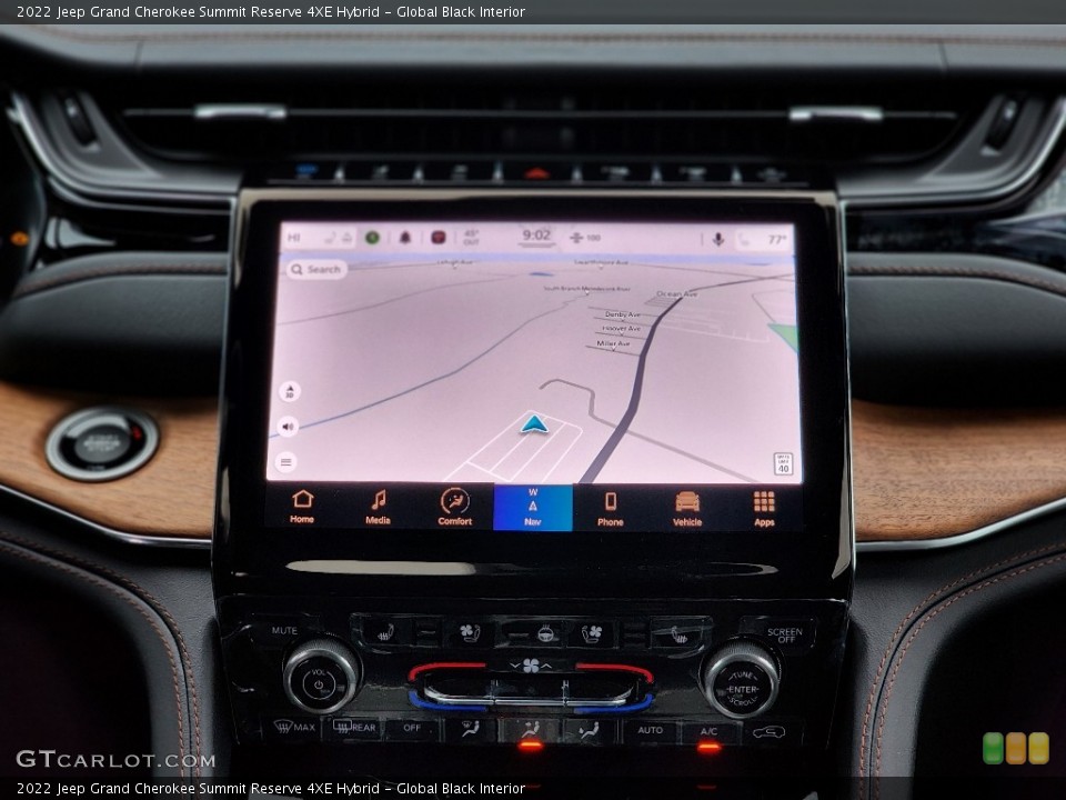 Global Black Interior Navigation for the 2022 Jeep Grand Cherokee Summit Reserve 4XE Hybrid #145429452