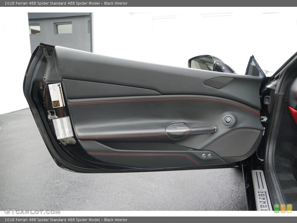 Black Interior Door Panel for the 2018 Ferrari 488 Spider  #145430727