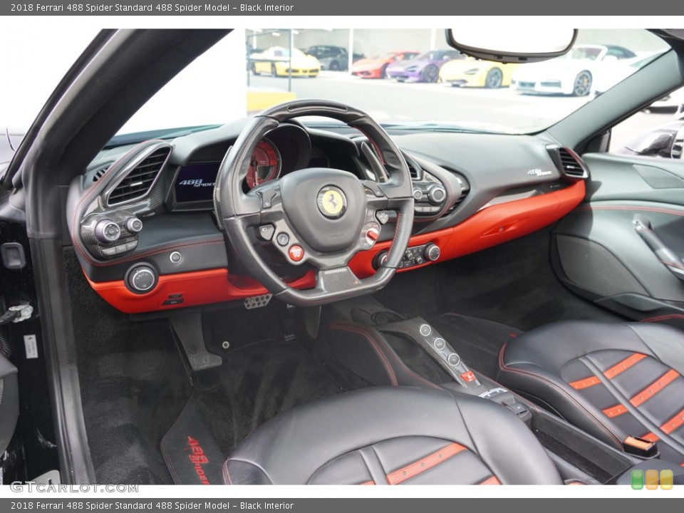 Black Interior Photo for the 2018 Ferrari 488 Spider  #145430757