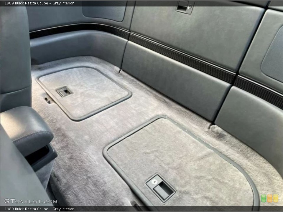 Gray Interior Rear Seat for the 1989 Buick Reatta Coupe #145431357