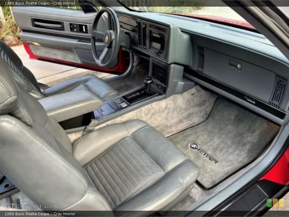 Gray 1989 Buick Reatta Interiors