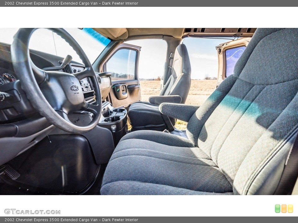 Dark Pewter Interior Front Seat for the 2002 Chevrolet Express 3500 Extended Cargo Van #145431444