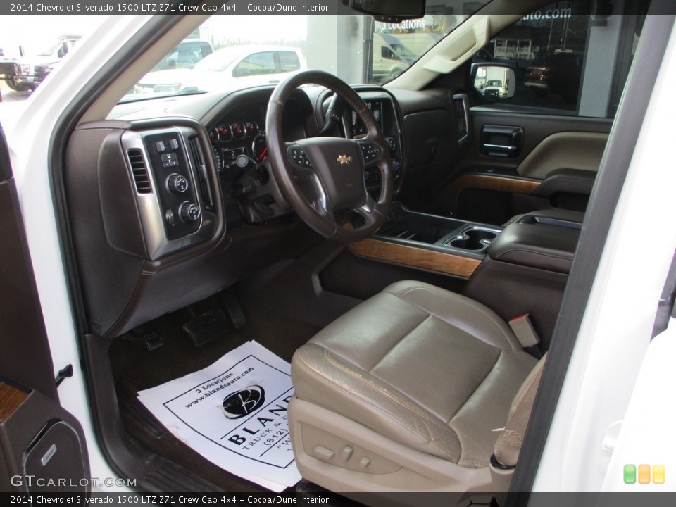 Cocoa/Dune Interior Front Seat for the 2014 Chevrolet Silverado 1500 LTZ Z71 Crew Cab 4x4 #145431477