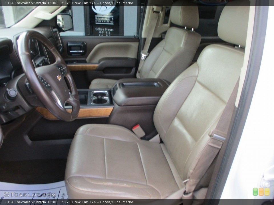 Cocoa/Dune Interior Front Seat for the 2014 Chevrolet Silverado 1500 LTZ Z71 Crew Cab 4x4 #145431504