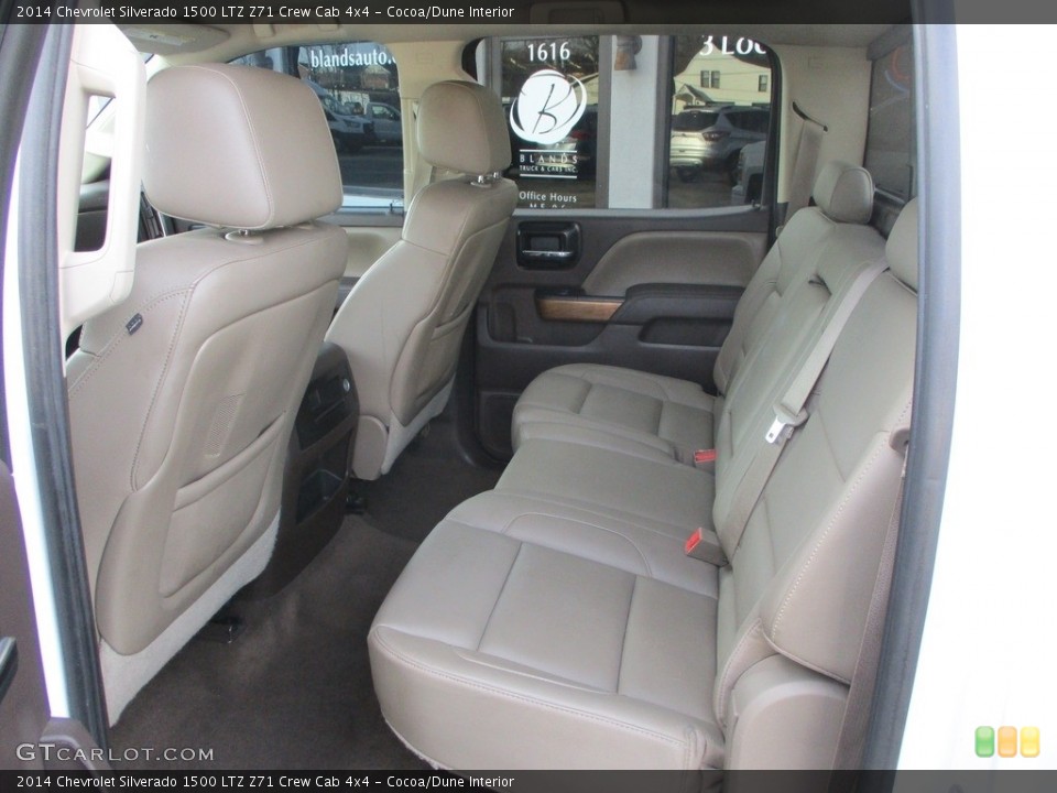 Cocoa/Dune Interior Rear Seat for the 2014 Chevrolet Silverado 1500 LTZ Z71 Crew Cab 4x4 #145431528