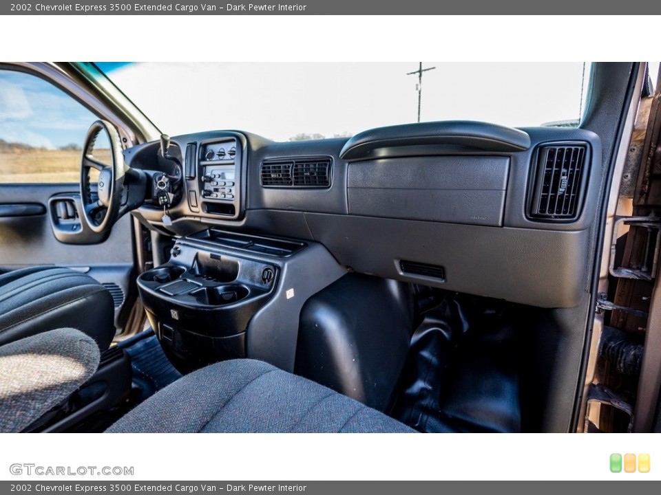 Dark Pewter Interior Dashboard for the 2002 Chevrolet Express 3500 Extended Cargo Van #145431564