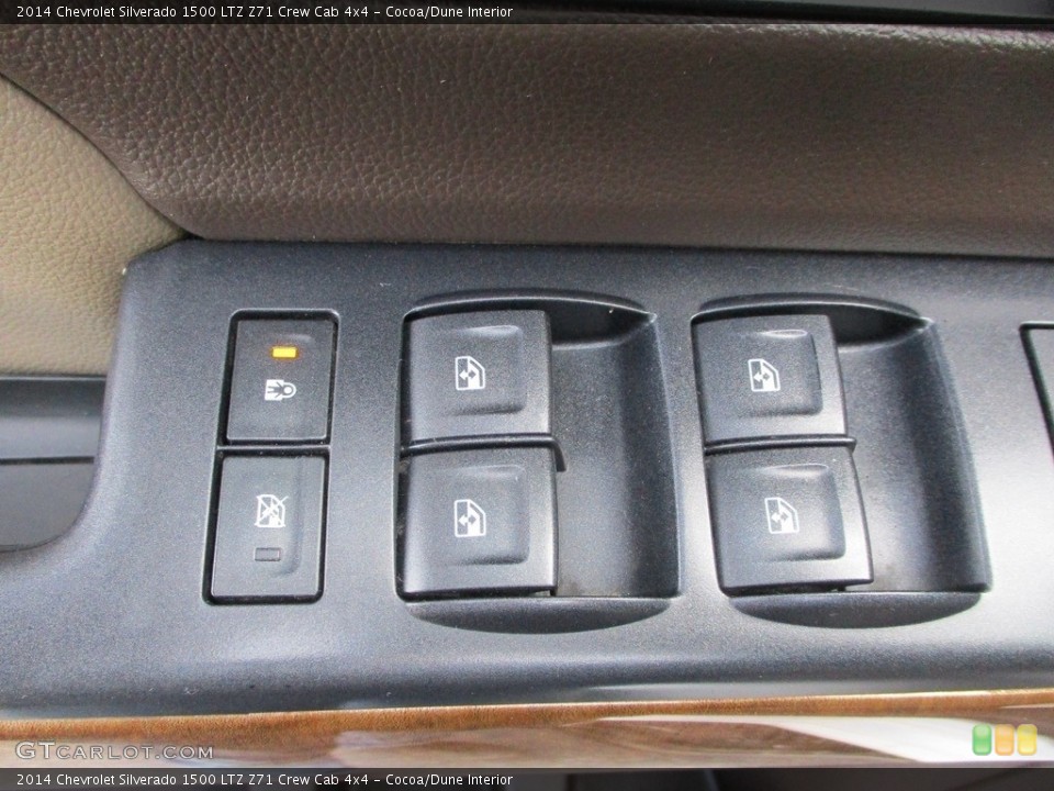 Cocoa/Dune Interior Controls for the 2014 Chevrolet Silverado 1500 LTZ Z71 Crew Cab 4x4 #145431606