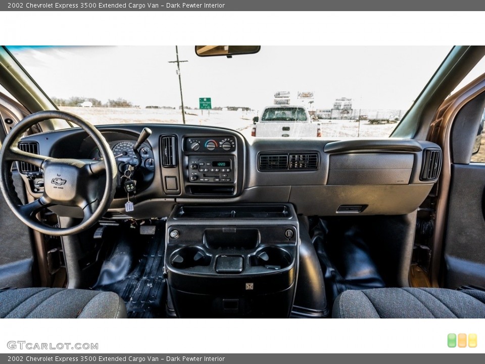 Dark Pewter Interior Dashboard for the 2002 Chevrolet Express 3500 Extended Cargo Van #145431624