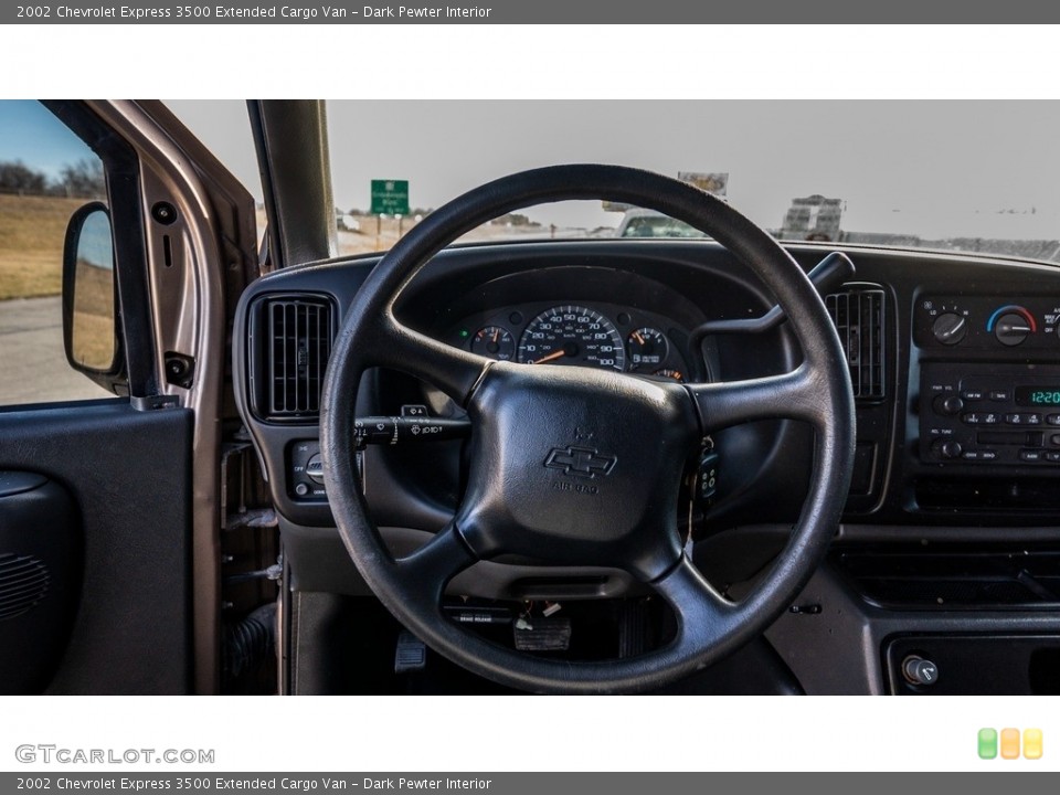 Dark Pewter Interior Steering Wheel for the 2002 Chevrolet Express 3500 Extended Cargo Van #145431645