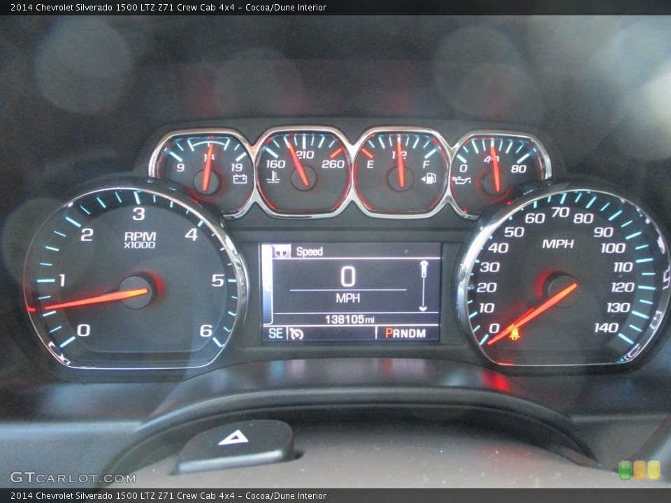 Cocoa/Dune Interior Gauges for the 2014 Chevrolet Silverado 1500 LTZ Z71 Crew Cab 4x4 #145431801