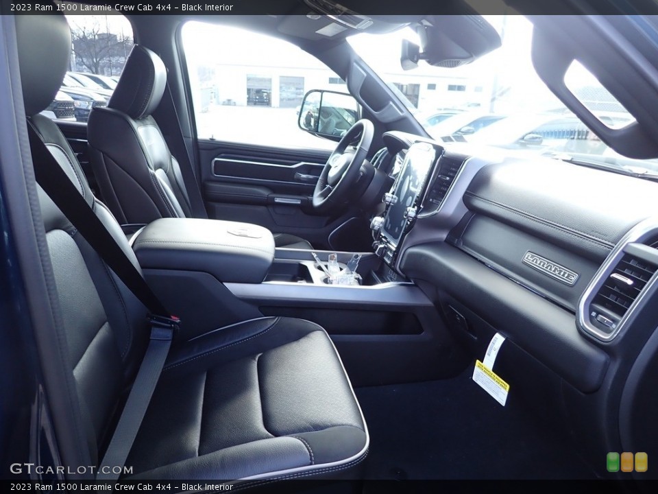 Black Interior Front Seat for the 2023 Ram 1500 Laramie Crew Cab 4x4 #145432548