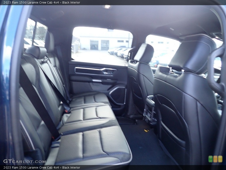 Black Interior Rear Seat for the 2023 Ram 1500 Laramie Crew Cab 4x4 #145432569