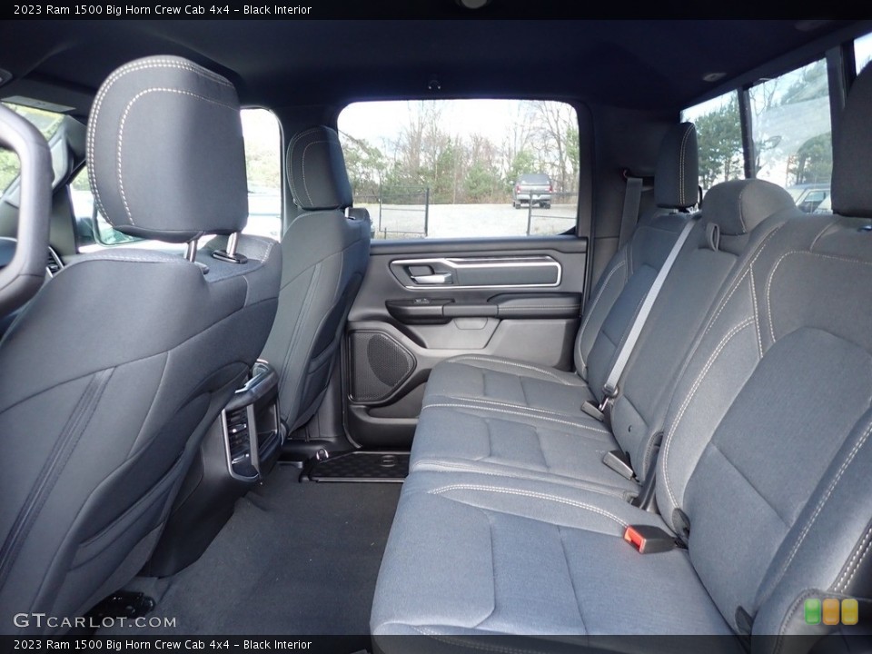 Black Interior Rear Seat for the 2023 Ram 1500 Big Horn Crew Cab 4x4 #145433085