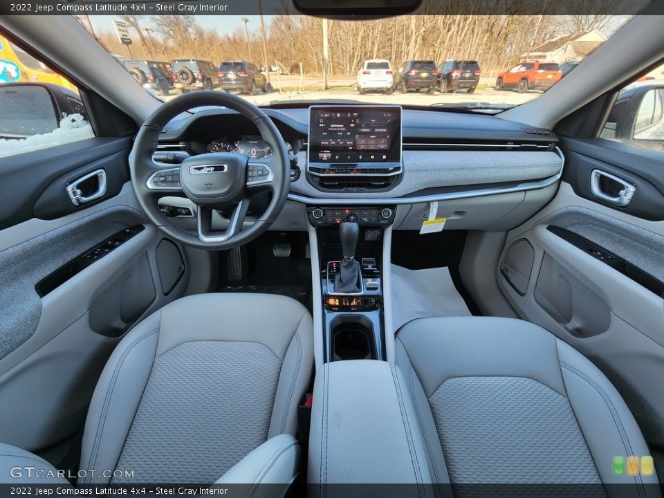 Steel Gray Interior Photo for the 2022 Jeep Compass Latitude 4x4 #145433694