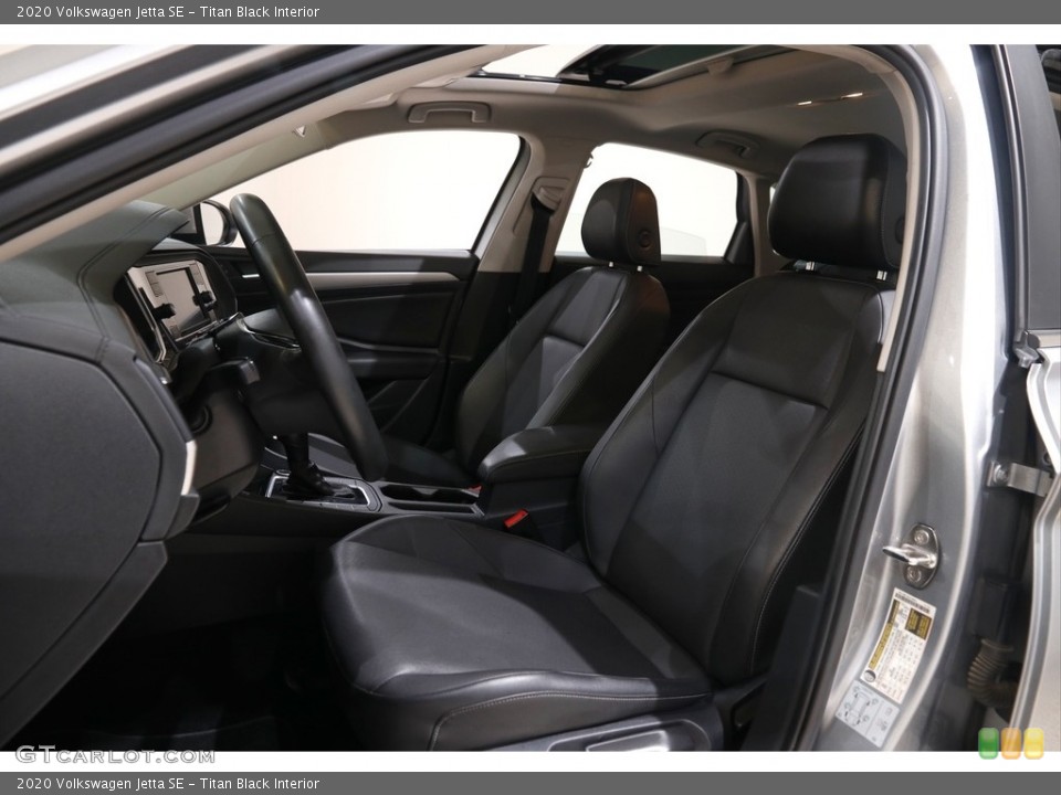 Titan Black Interior Front Seat for the 2020 Volkswagen Jetta SE #145434267