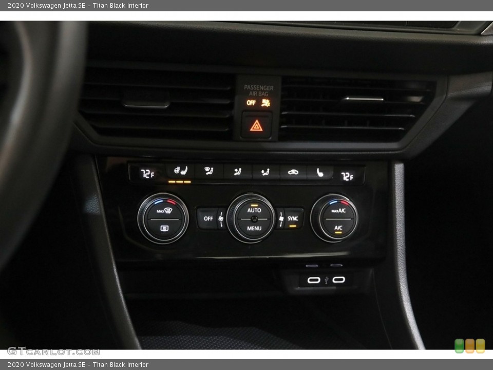 Titan Black Interior Controls for the 2020 Volkswagen Jetta SE #145434420