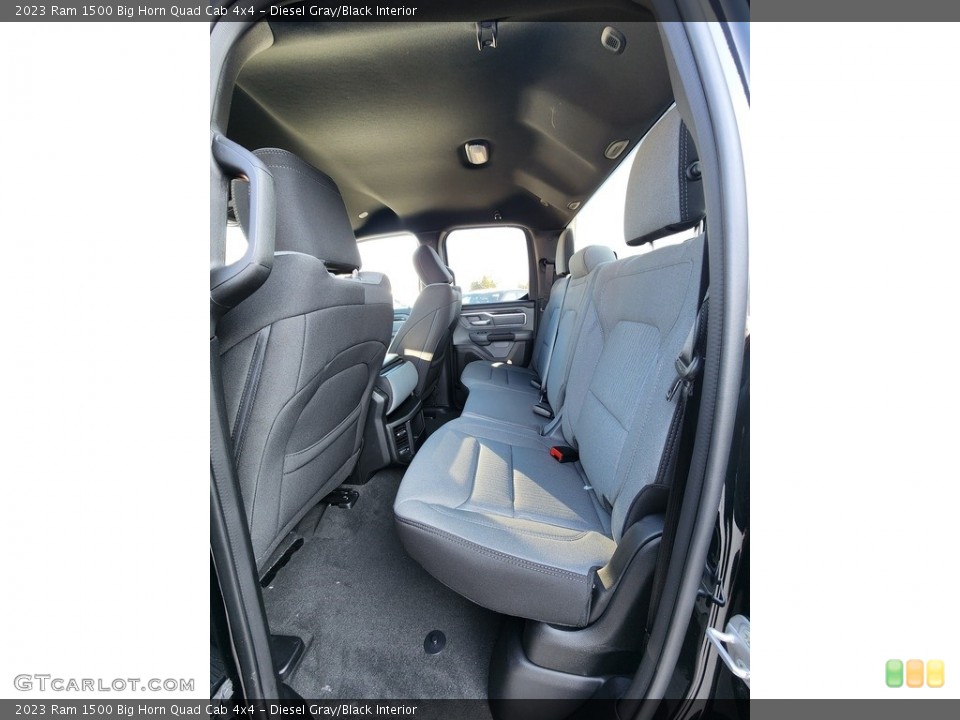 Diesel Gray/Black Interior Rear Seat for the 2023 Ram 1500 Big Horn Quad Cab 4x4 #145434450