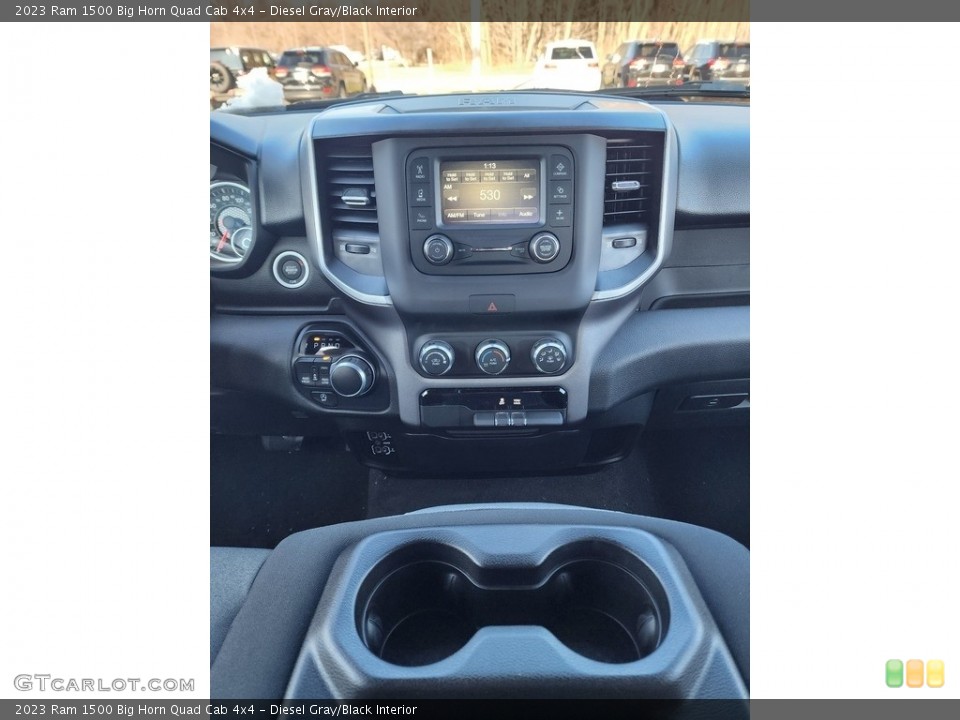 Diesel Gray/Black Interior Controls for the 2023 Ram 1500 Big Horn Quad Cab 4x4 #145434501