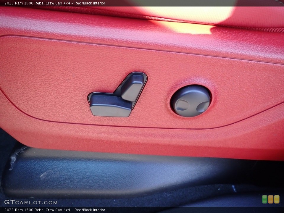Red/Black Interior Controls for the 2023 Ram 1500 Rebel Crew Cab 4x4 #145434924