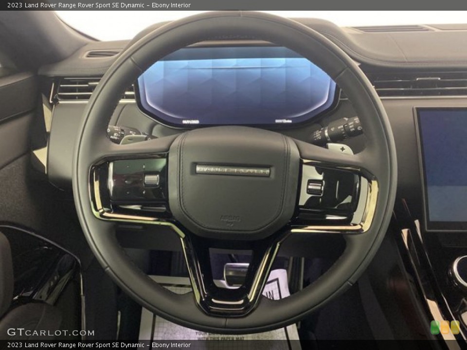 Ebony Interior Steering Wheel for the 2023 Land Rover Range Rover Sport SE Dynamic #145435074