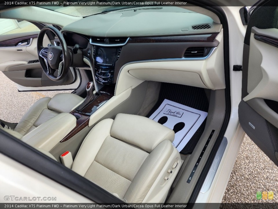 Platinum Very Light Platinum/Dark Urban/Cocoa Opus Full Leather Interior Front Seat for the 2014 Cadillac XTS Platinum FWD #145435440