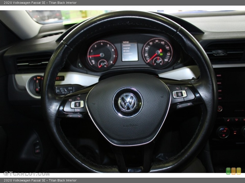 Titan Black Interior Steering Wheel for the 2020 Volkswagen Passat SE #145438327
