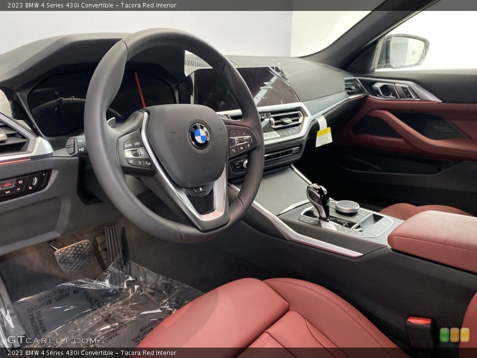 Tacora Red Interior Front Seat for the 2023 BMW 4 Series 430i Convertible #145440700