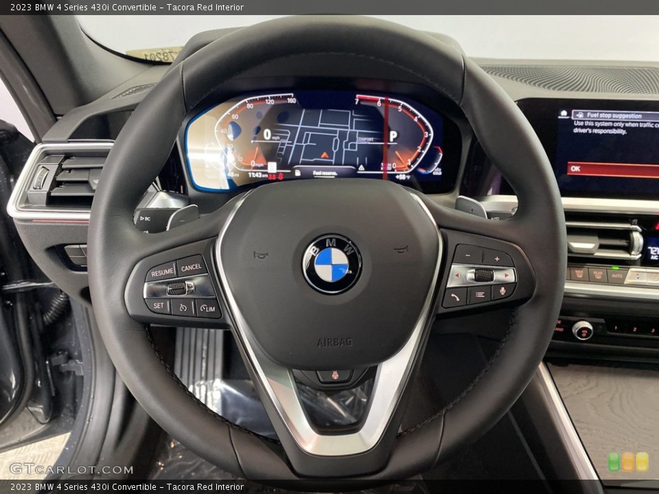 Tacora Red Interior Steering Wheel for the 2023 BMW 4 Series 430i Convertible #145440756