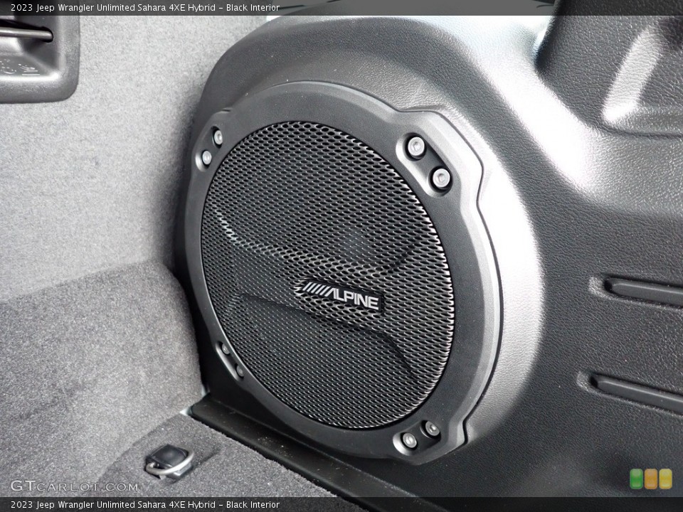 Black Interior Audio System for the 2023 Jeep Wrangler Unlimited Sahara 4XE Hybrid #145443379