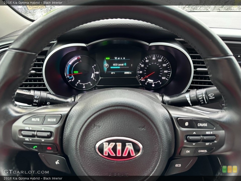 Black Interior Steering Wheel for the 2016 Kia Optima Hybrid #145443427