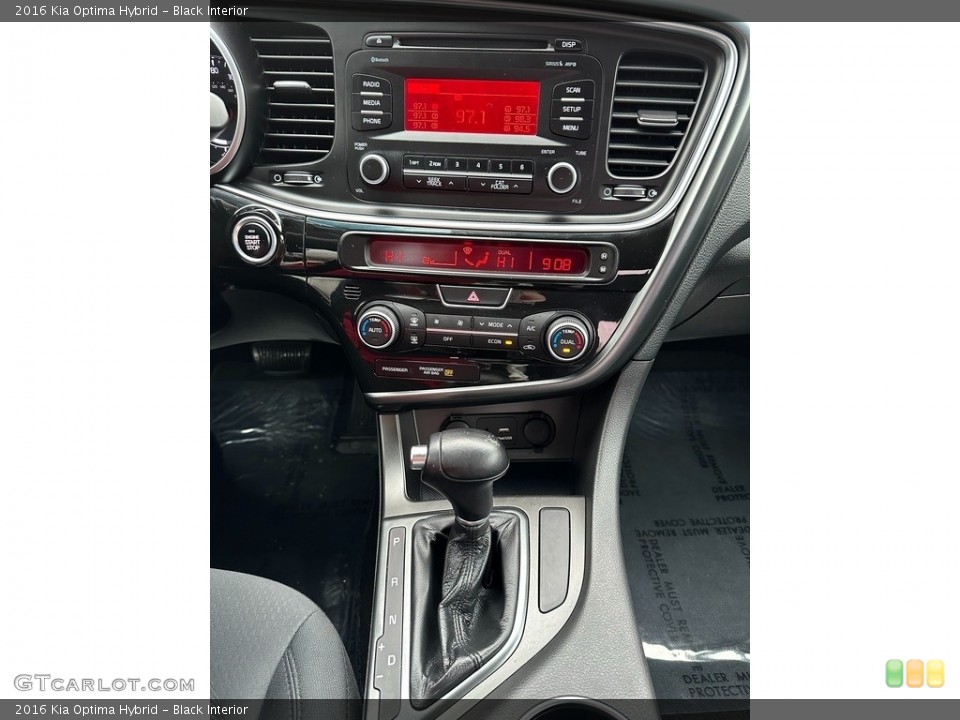 Black Interior Controls for the 2016 Kia Optima Hybrid #145443448