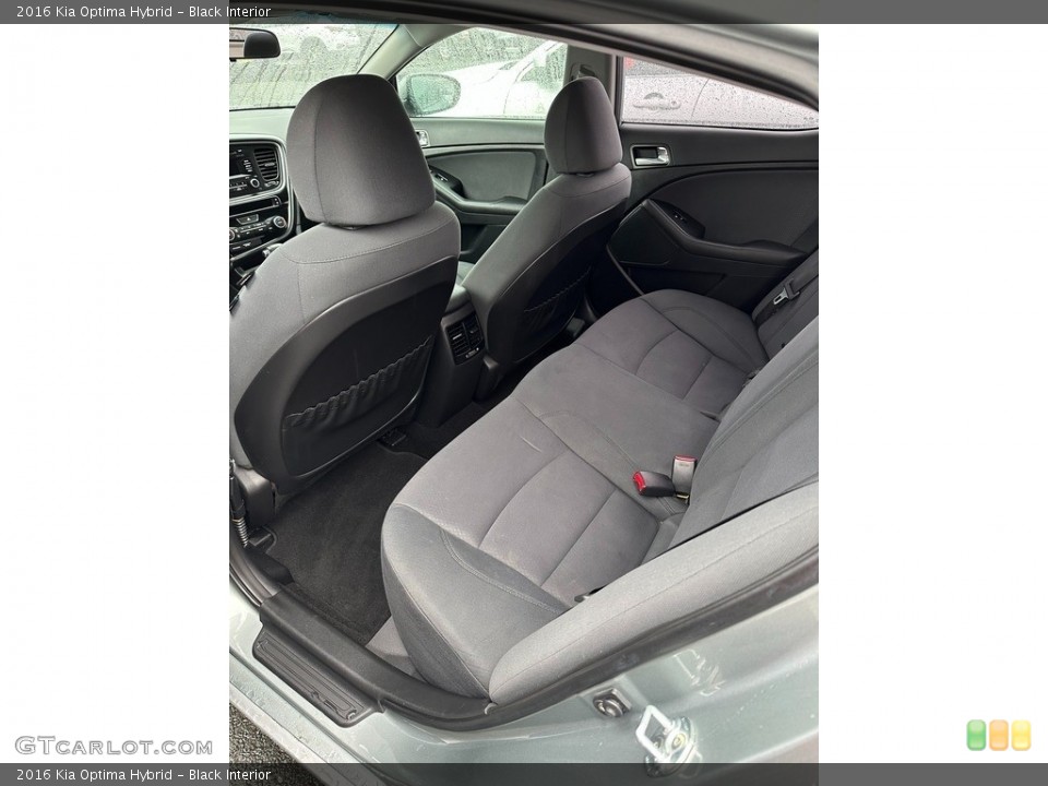 Black Interior Rear Seat for the 2016 Kia Optima Hybrid #145443502