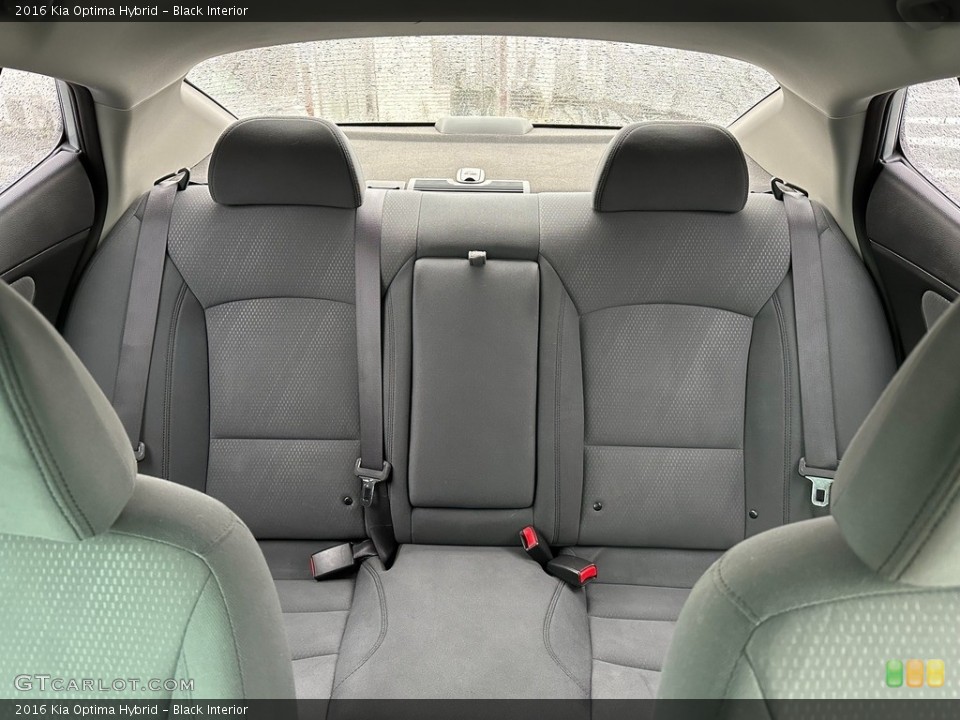 Black Interior Rear Seat for the 2016 Kia Optima Hybrid #145443520
