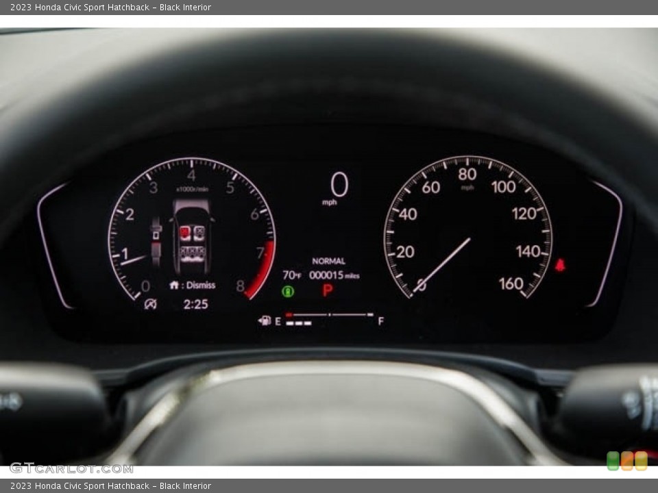 Black Interior Gauges for the 2023 Honda Civic Sport Hatchback #145443523