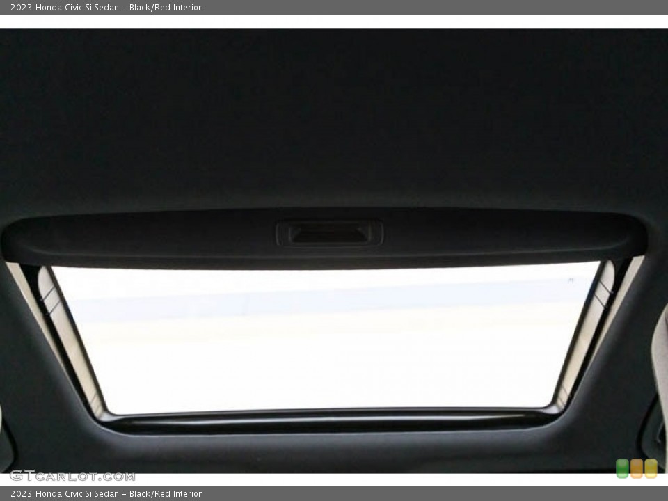 Black/Red Interior Sunroof for the 2023 Honda Civic Si Sedan #145444415