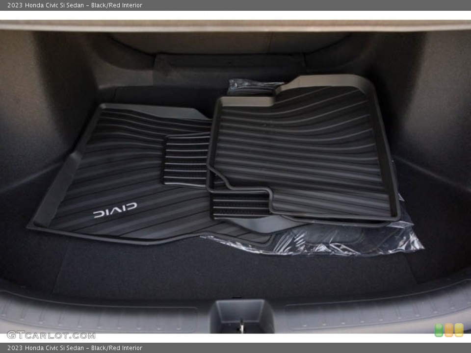 Black/Red Interior Trunk for the 2023 Honda Civic Si Sedan #145444453