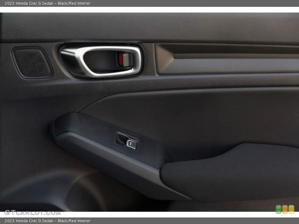 Black/Red Interior Door Panel for the 2023 Honda Civic Si Sedan #145444588