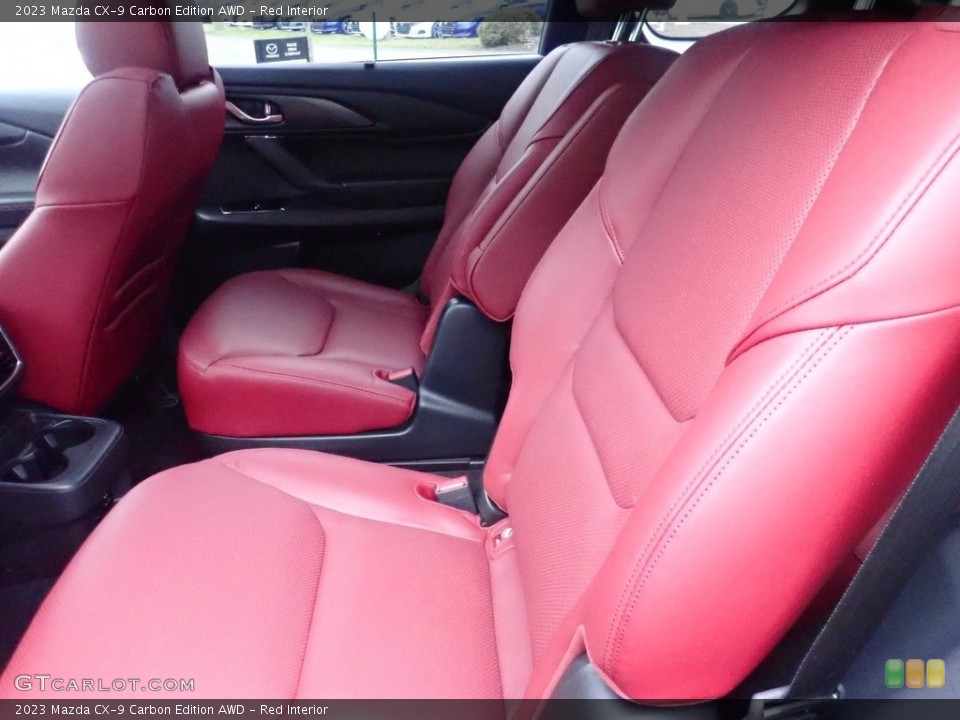Red Interior Rear Seat for the 2023 Mazda CX-9 Carbon Edition AWD #145447327