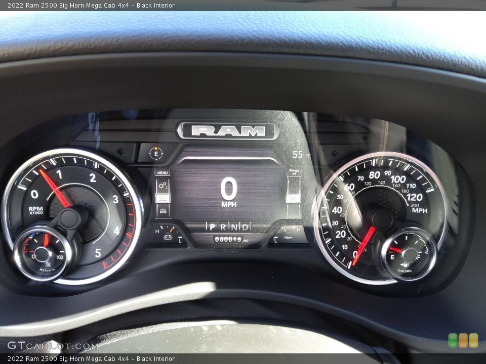 Black Interior Gauges for the 2022 Ram 2500 Big Horn Mega Cab 4x4 #145447756