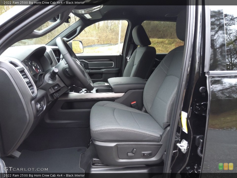 Black Interior Front Seat for the 2022 Ram 2500 Big Horn Crew Cab 4x4 #145449820
