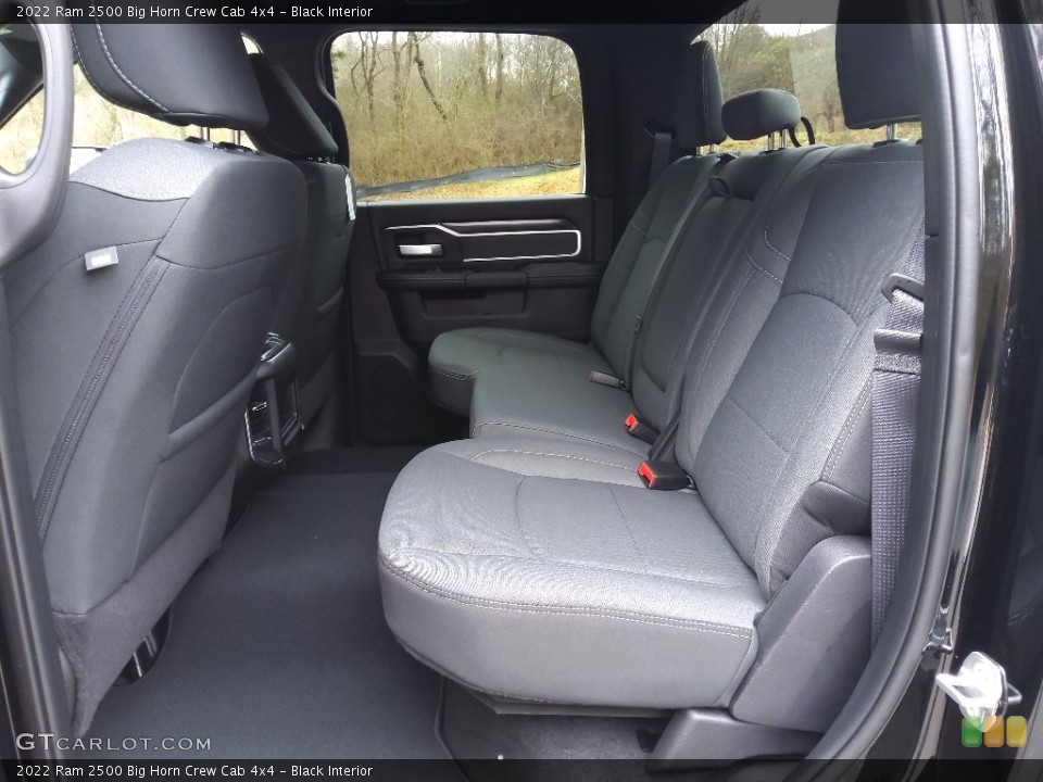 Black Interior Rear Seat for the 2022 Ram 2500 Big Horn Crew Cab 4x4 #145449829