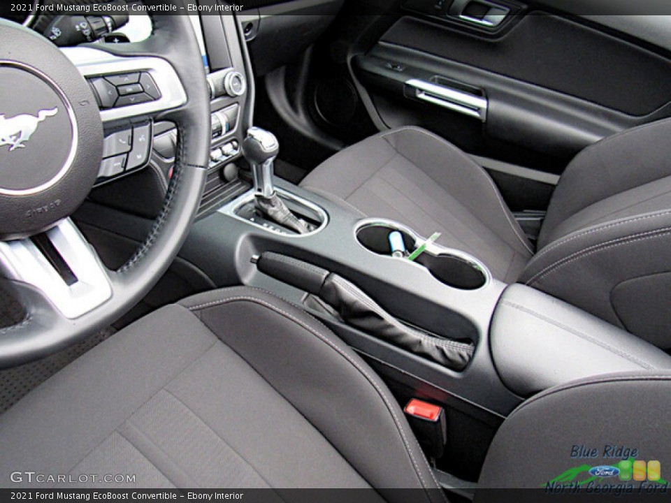 Ebony Interior Front Seat for the 2021 Ford Mustang EcoBoost Convertible #145449964