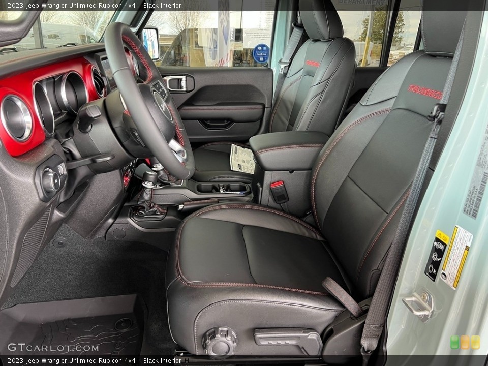 Black Interior Photo for the 2023 Jeep Wrangler Unlimited Rubicon 4x4 #145450690
