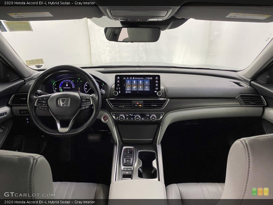 Gray Interior Dashboard for the 2020 Honda Accord EX-L Hybrid Sedan #145451074
