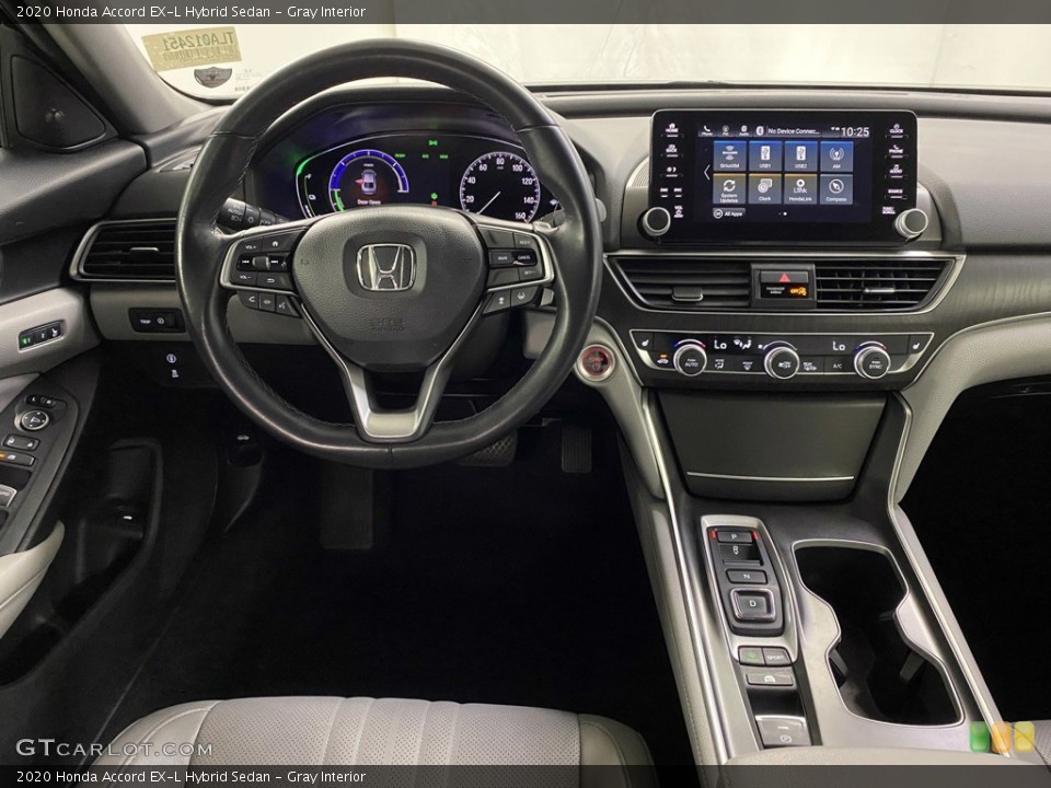 Gray Interior Dashboard for the 2020 Honda Accord EX-L Hybrid Sedan #145451098