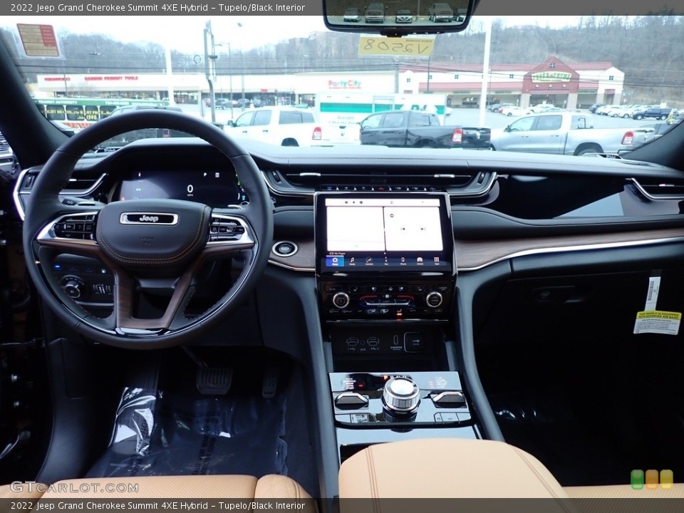 Tupelo/Black Interior Dashboard for the 2022 Jeep Grand Cherokee Summit 4XE Hybrid #145452064